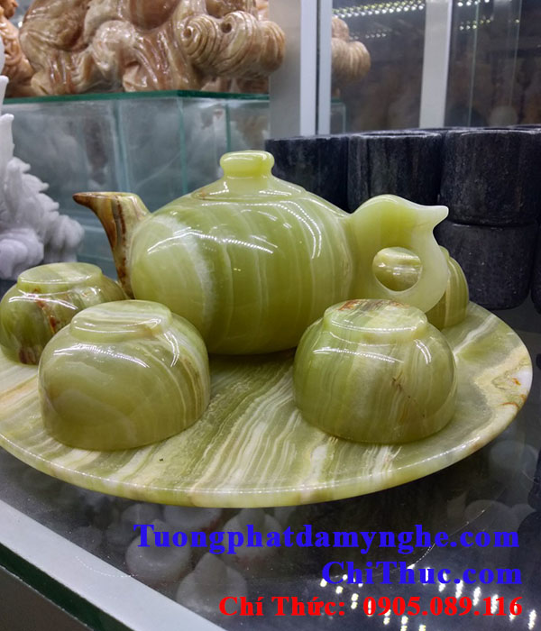 Bộ ấm pha trà bằng đá non nước